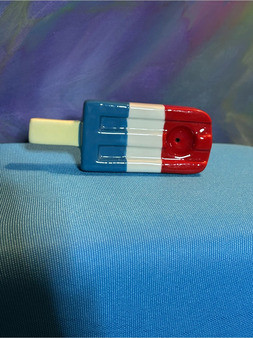 Red White Blue Popsicle Ceramic Piece